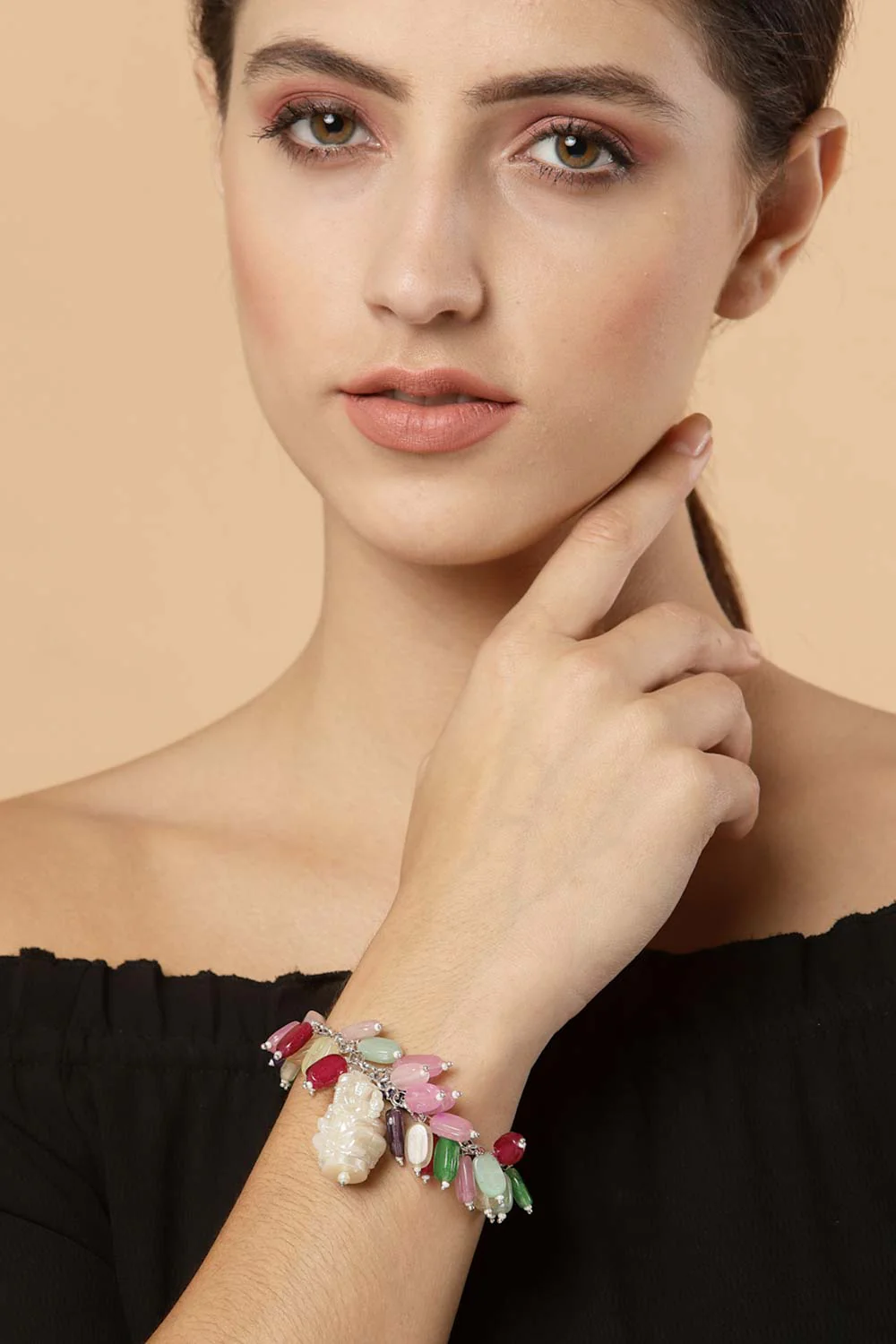 Elegant Multicolor Gemstone Bracelet