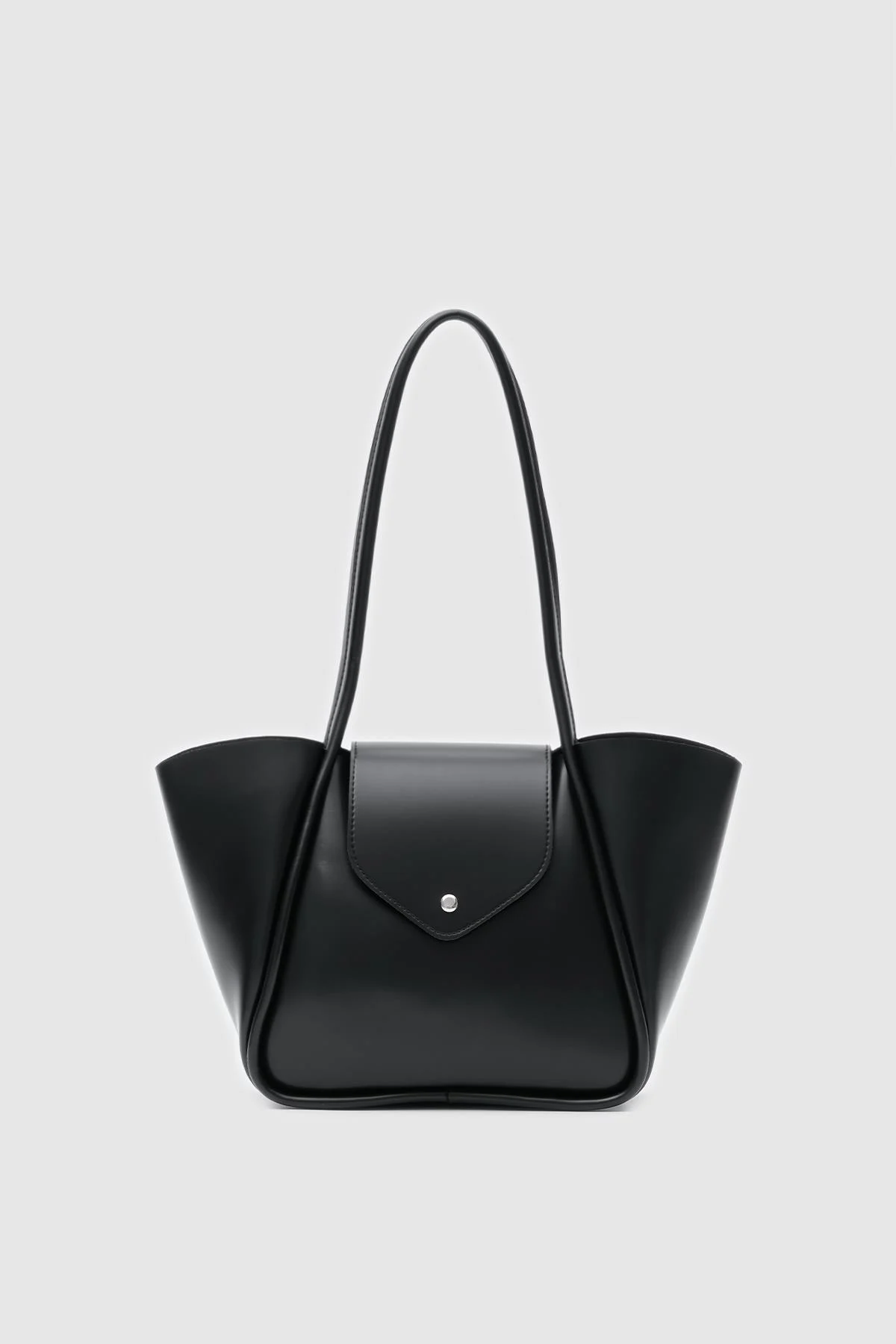 Elegant Black Faux Leather Bag