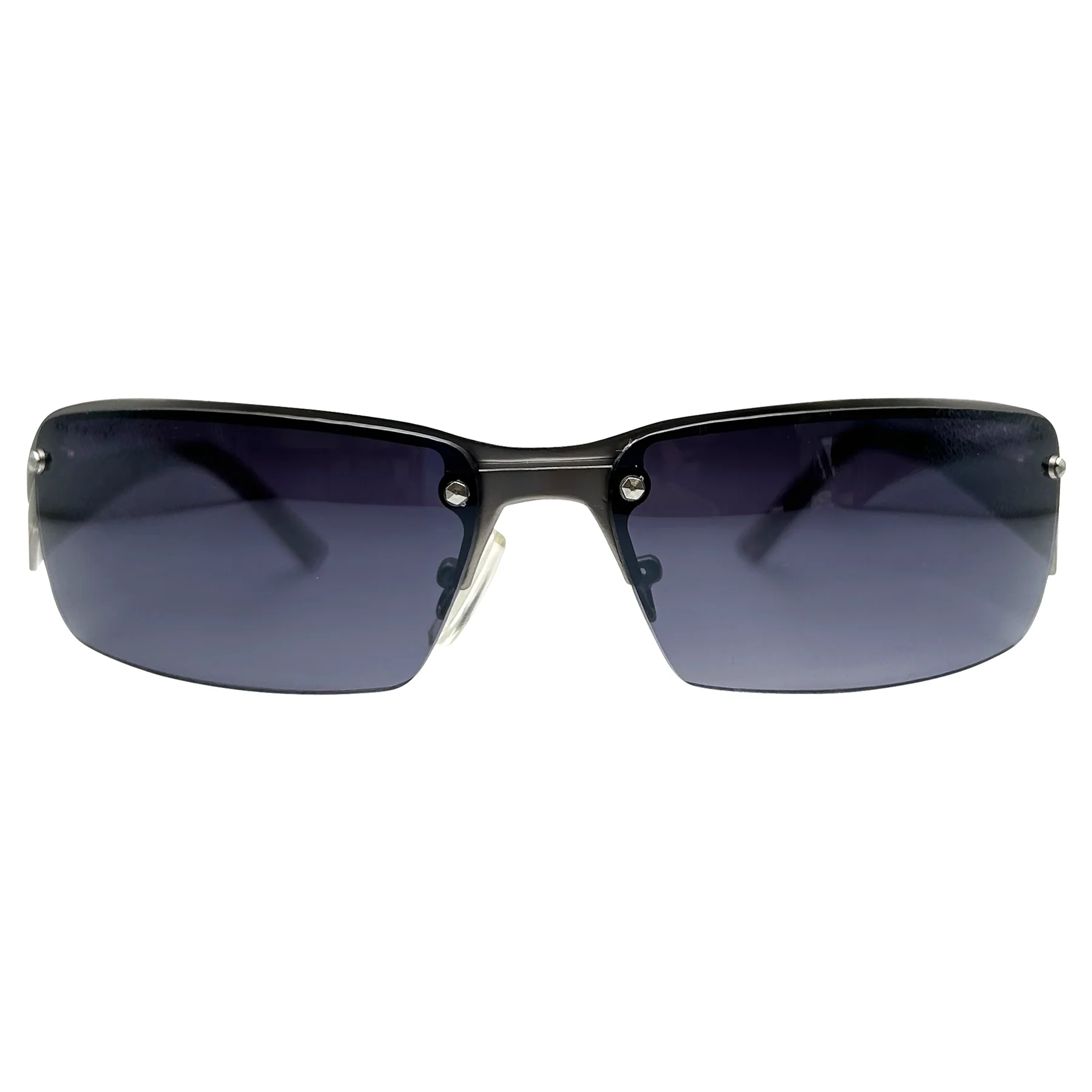 Stylish Semi-Rimless Rectangular Sunglasses